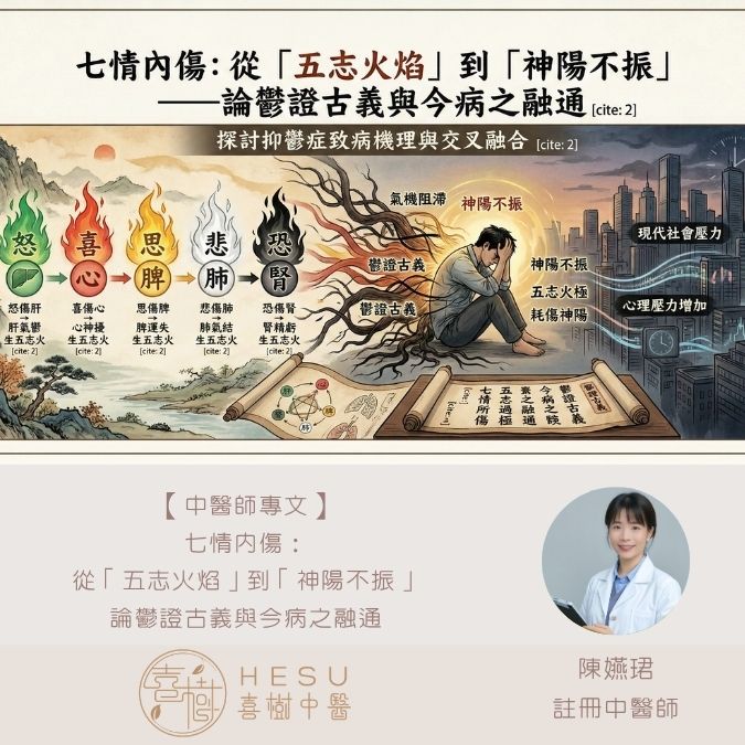 七情內傷：從五志火炎到神陽不振——論鬱證古義與今病之融通